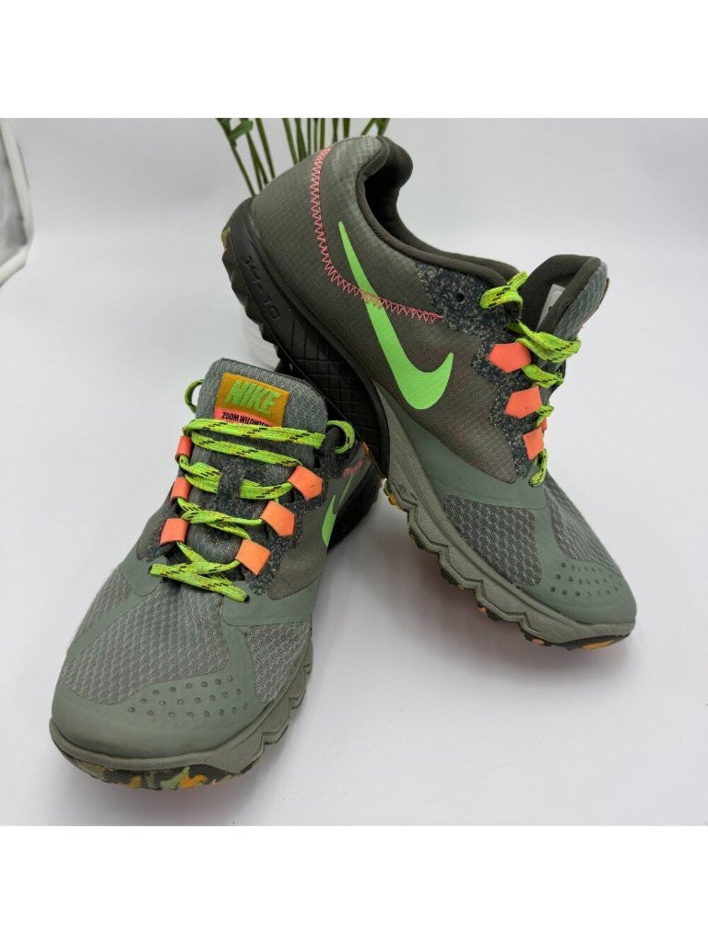 Nike Zoom Wildhorse 2 654442-300 Athletic Sneaker Women's 9.5 Green Synthetic